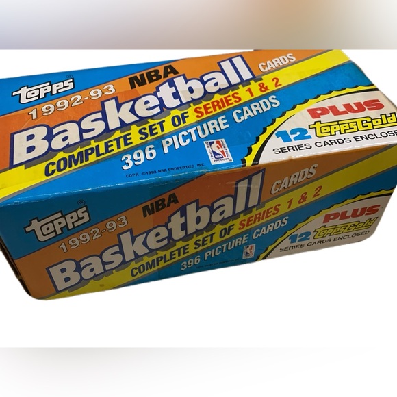 1992-93 Topps NBA Basketball Cards Box Set - Picture 2 of 6